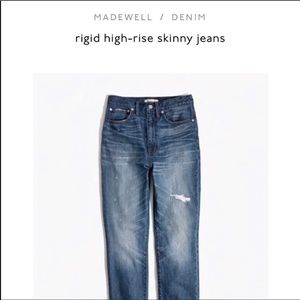 Madewell Rigid High-Rise Skinny Jeans